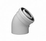 Коаксиальный отвод 45°, D=60 x 100 мм, PPR, HT BAXI KHG714059810 KHG714059810