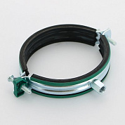 Хомут для труб Walraven KSB2 М8/М10 4" ( ⌀ 108-115 мм) шумопоглощающий, EPDM, быстрый замок