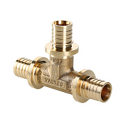 Тройник переходной 20 x 25 x 20 аксиальный для труб PE-X VALTEC