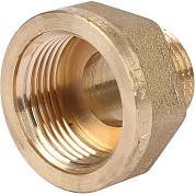 Переходник резьбовой ВН 3/4" x 1/2" латунь TIEMME