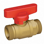 Кран шаровой лат. 3/4"НР (бабочка, красн.) FAR