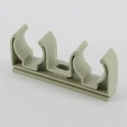 Крепеж настенный двойной 25 мм полипропилен PP-R FV-PLAST серый (20025P)