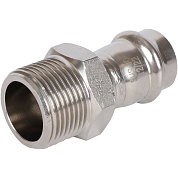 Переходник прессовой 18 x 3/4" (НР) из нержавеющей стали ROMMER