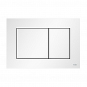 Пластиковая панель смыва TECEnow белая матовая для инсталляции унитаза 150 x 220 x 5 мм 9240417