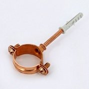 Кронштейн медный для трубы d=22 дюбель 6 х 30 UNI-FITT