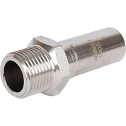 Вставка переходная под пресс 18 x 1/2" (НР) из нержавеющей стали ROMMER