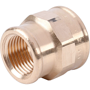 Муфта резьбовая (ВР) 3/8" x 1/4" бронза VIEGA (282103)