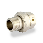 Американка прямая 1" (ВН) с плоской прокладкой, никель UNI-FITT OPTIMAL (656N4001)