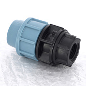 Муфта обжимная ВР 20 x 1/2" для водопроводных ПНД труб UNIDELTA