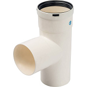 Тройник конденсационного дымохода D=80 мм с отводом 90° STOUT (SCA-8080-030210) Тройник