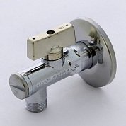Кран шаровый BUGATTI MINNESOTA с розеткой и фильтром угловой 1/2"x3/8"