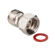 Полусгон с накидной гайкой (НР) 3/4" x 3/4" латунь-никель VALTEC (VTr.613.N.0505)