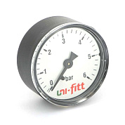 Манометр аксиальный 6 бар, диаметр 63 мм, 1/4"Н UNI-FITT