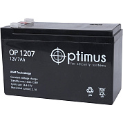 Аккумулятор ZONT Optimus OP1207, 12 В, 7 А/ч (ML8505)