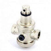 Редуктор давления UNI-FITT 1/2" никель полный проход с 2-мя отверстиями под манометр