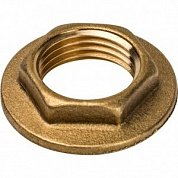 Контргайка с упором 1/2" ВР латунь STOUT