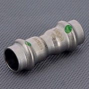 Муфта пресс 15 нержавеющая сталь Sanpress Inox VIEGA Диаметр - 15 мм.