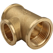 Тройник резьбовой ВР 1" x 3/4" x 1" латунь TIEMME