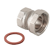 Полусгон с накидной гайкой (ВР) 1" х 3/4" латунь-никель VALTEC (VTr.614.N.0605)