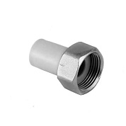 Переходник с накидной гайкой 20 х 3/4" (ВР) серый ПП (PP-R100) HEISSKRAFT 