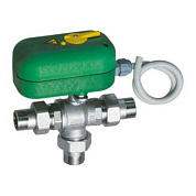 Кран сгон ННН 1" ZonaFAR 3-ход L с сервоприводом 220V 40 сек с ручной разблокировкой