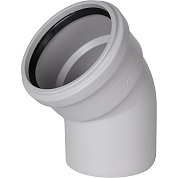 Отвод 45° канализационный бесшумный D = 110 мм STOUT