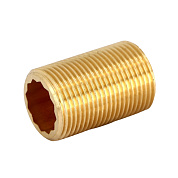 Сгон сплошной резьбовой (НР) 1/2" x 40 мм бронза VIEGA (319274)