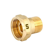 Соединение редукция 3/4" x 1" ВН с накид. гайкой, плоской прокладкой, латунь UNI-FITT OPTIMAL