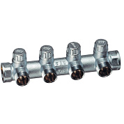 Запорный коллектор FAR 3/4" ВР-ВР с 4 отводами М24х19