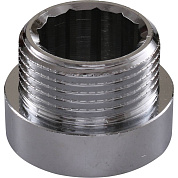 Удлинитель резьбовой 1/2" x 10 мм НР-ВР хромированный TIEMME