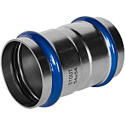 Муфта равнопроходная под пресс 54 мм, из нержавеющей стали STOUT (SSS-2017-000054)