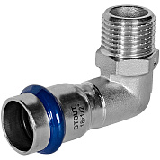 Угол 90° переходной под пресс 18 x 1/2" (НР) из нержавеющей стали STOUT (SSS-2010-001812)