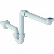 Сифон трубный Geberit для умывальника, гор. выпуск, d 40 мм, G 1 1/2 x 1 1/4", белый