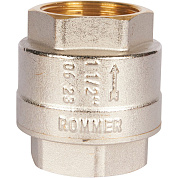 ROMMER 1" 1/2  Клапан обратный пружинный муфтовый с пластиковым седлом