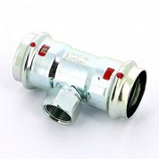 Тройник пресс-В 42x3/4"x42 оцинкованная сталь Prestabo VIEGA Диаметр - 42 мм.