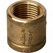 Муфта резьбовая 1/4" ВР латунь STOUT