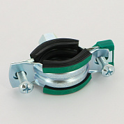 Хомут KSB2 М8/М10 3/4" (25-28 мм) 2-х винт. с уплотн. epdm, быстрый замок WALRAVEN