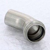 Угол-вставка пресс 45°28 нержавеющая сталь Sanpress Inox VIEGA Диаметр - 28 мм.