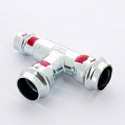Тройник пресс 22x22x15 оцинкованная сталь Prestabo VIEGA Диаметр - 22 мм.