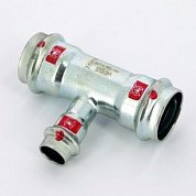Тройник пресс 28x15x28 оцинкованная сталь Prestabo VIEGA Диаметр - 28 мм.