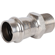 Переходник прессовой 18 x 1/2" (НР) из нержавеющей стали ROMMER