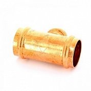 Тройник пресс 35x22x35 медный IBP 