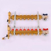 Колл. группа TIEMME 1"x3/4" ЕК 8 выходов с термостатическими вентилями