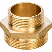 Ниппель переходной резьбовой НР 2"1/2 x 2" латунь STOUT