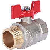 Кран шаровый ROMMER 1" ВН - полный проход, ручка бабочка (RBV-0004-2210225)
