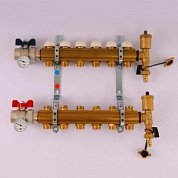 Колл. группа TIEMME 1"x3/4" ЕК 6 выходов с термостатическими вентилями