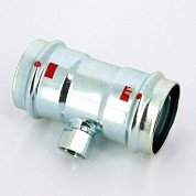 Тройник пресс-В 54x1/2"x54 оцинкованная сталь Prestabo VIEGA Диаметр - 54 мм.