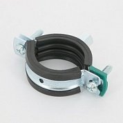 Хомут для труб Walraven KSB2 М8/М10 1"1/4 ( ⌀ 40-43 мм) шумопоглощающий, EPDM, быстрый замок