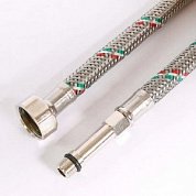 Подводка для смесителя из нержавеющей стали МL10х1 НВ 1/2" UNI-FITT 150см