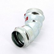 Угол пресс 45°28 оцинкованная сталь Prestabo VIEGA Диаметр - 28 мм.